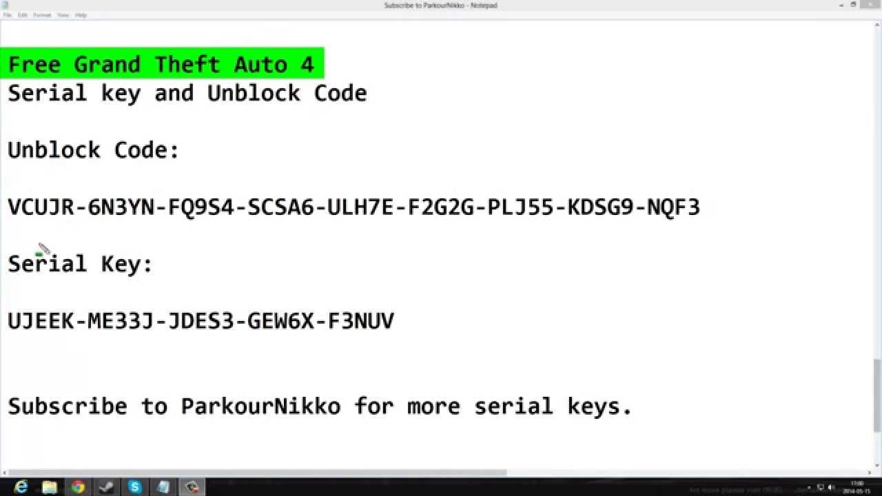 Gta iv unlock code and serial for offline activation